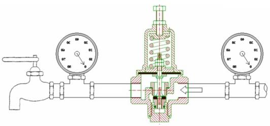 редукционный клапан на воду