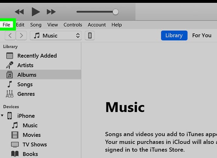 iTunes интерфейс