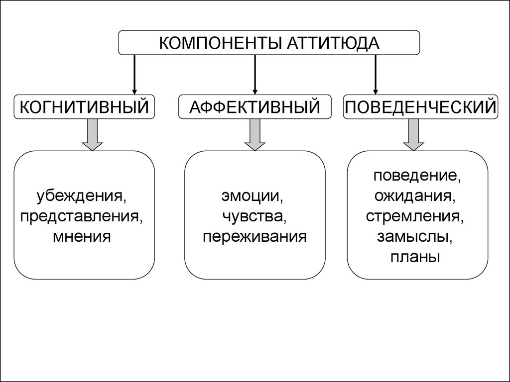 Компоненты аттитюда