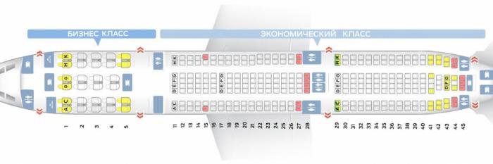 airbus a330 300 схема салона