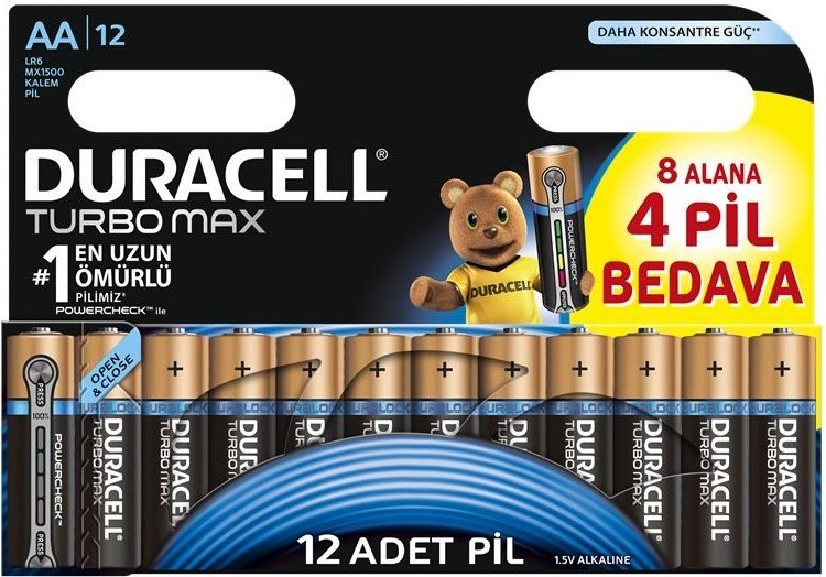 Батарейки Duracell Turbo Max.