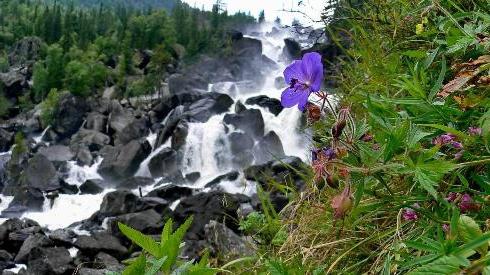 водопад учар на алтае