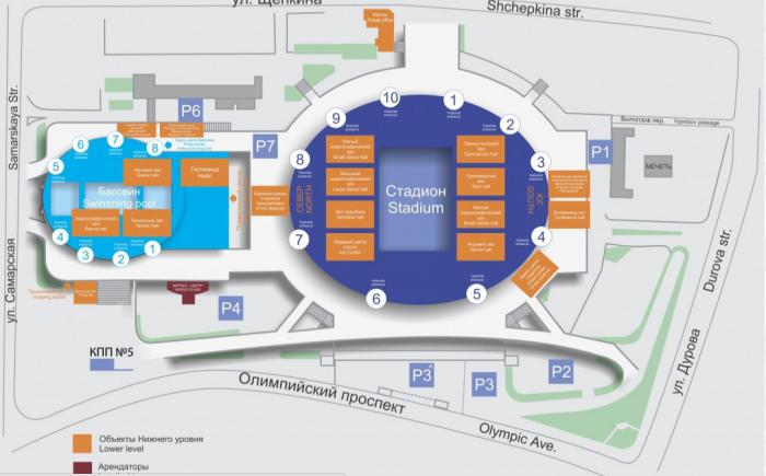 спорткомплекс олимпийский на карте москвы 