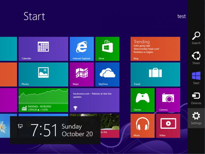настройка window 8