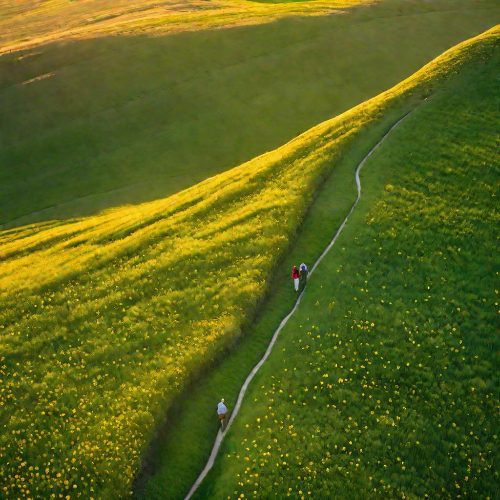 Пара на закате