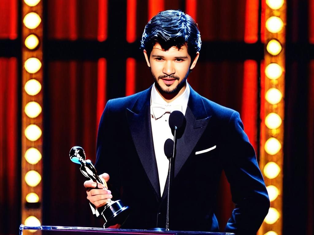 Бен Уишоу получает премию лучшему актеру на Evening Standard Theatre Awards в 2004 году за роль