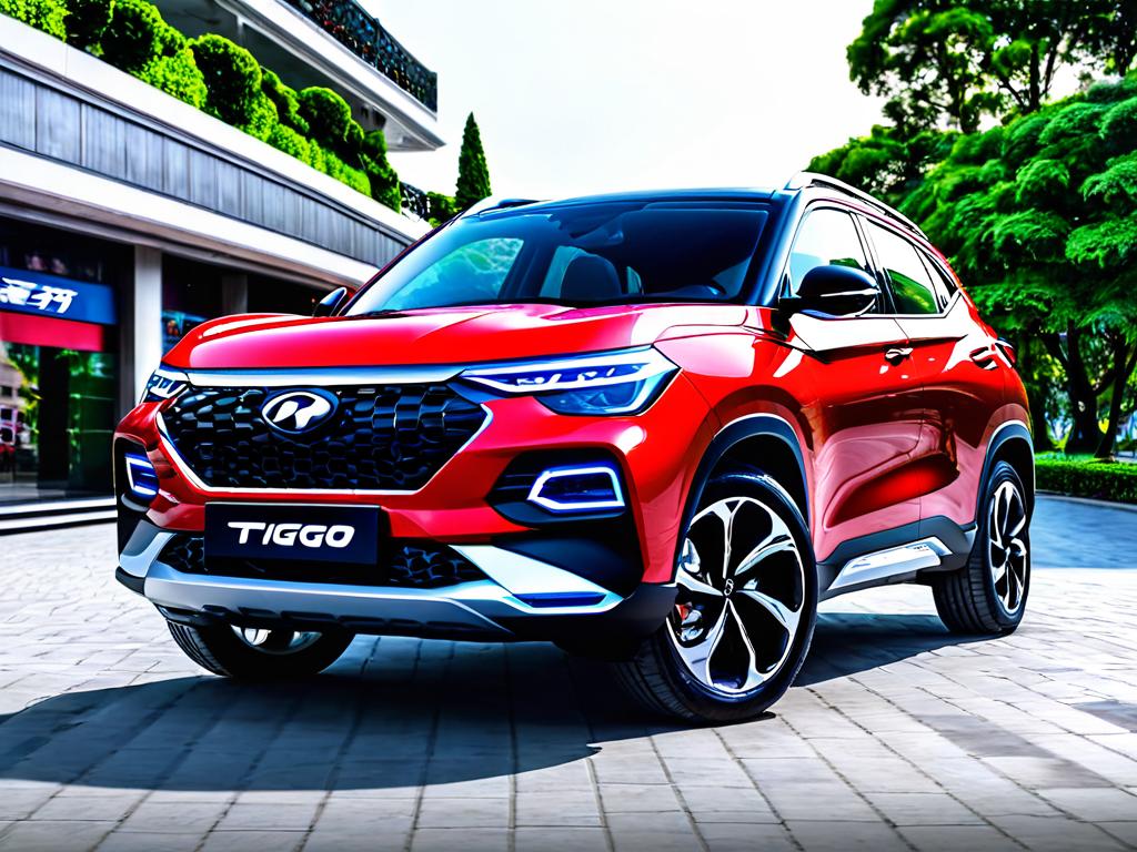 Новый кроссовер Chery Tiggo 2023 года внешний вид и салон