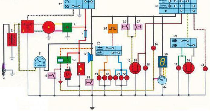 электрическая схема мопеда альфа