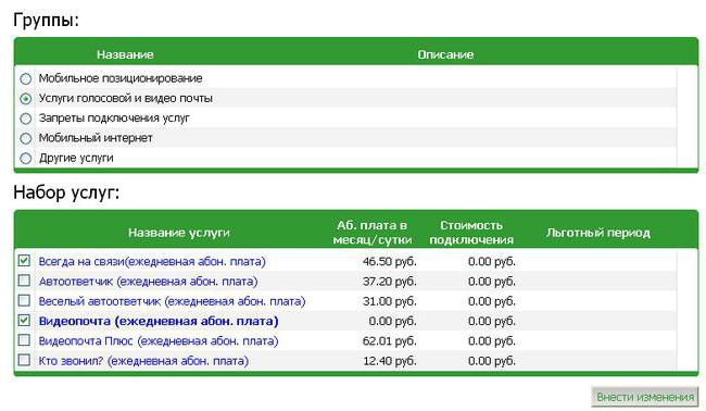 мобильные подписки мегафон