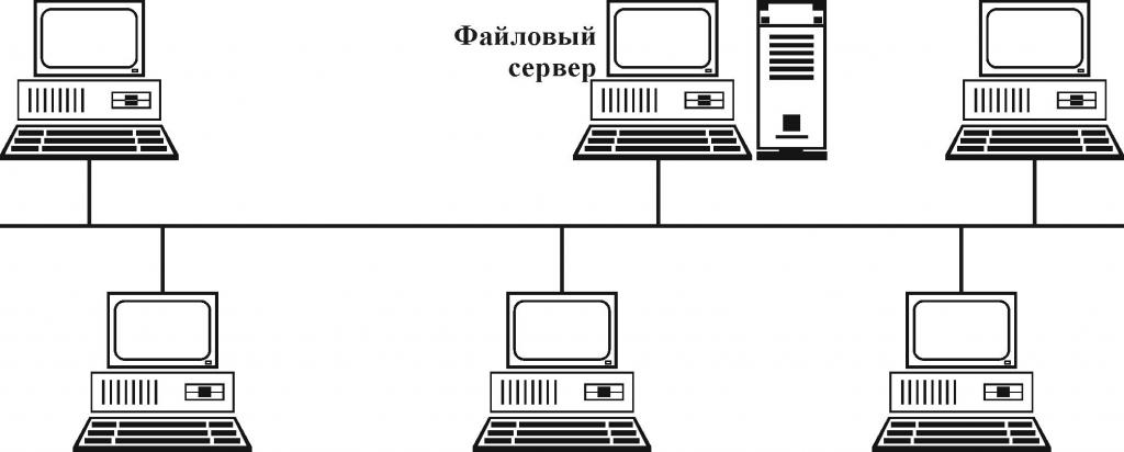 Топология локальной сети "шина"