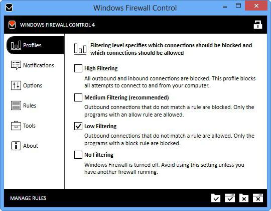 windows firewall control на русском