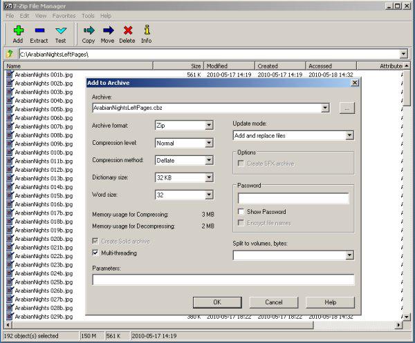 как архивировать файлы программа 7 zip 