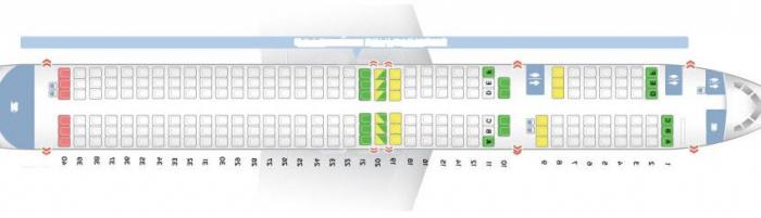 боинг 757 схема салона для удобства пассажиров