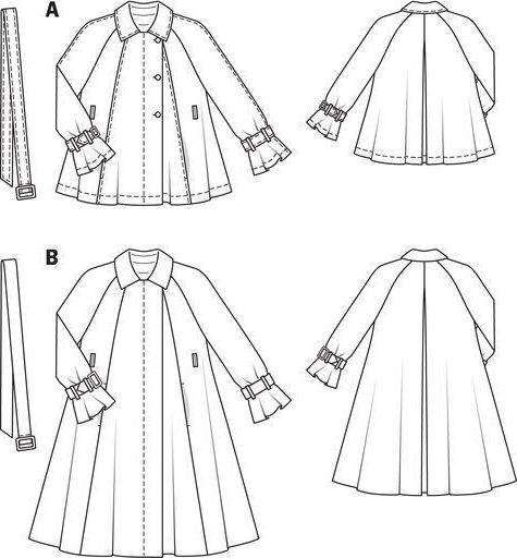 пальто трапеция для полных женщин выкройка
