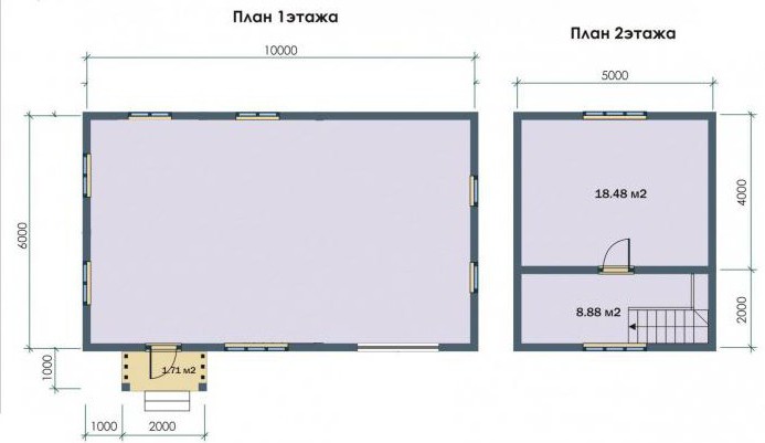 двухэтажный гараж из пеноблоков