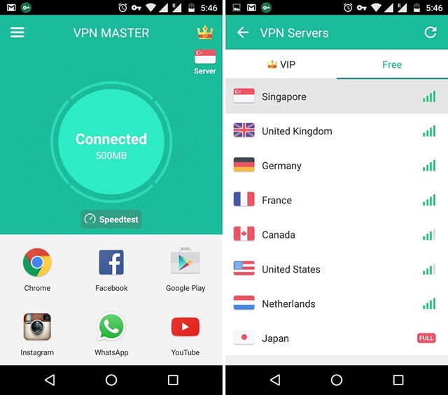 vpn master для андроид