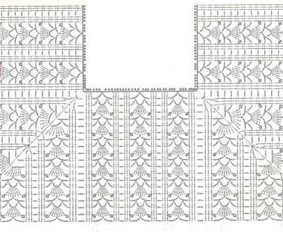 реглан крючком схема 