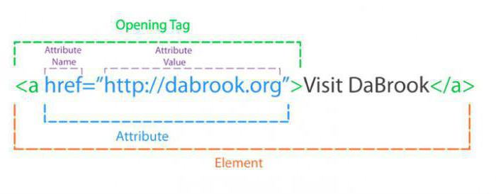 теги и атрибуты HTML