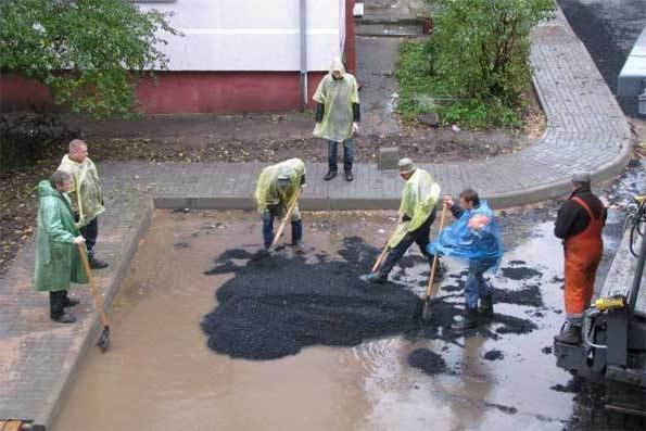 Можно ли класть асфальт под дождем