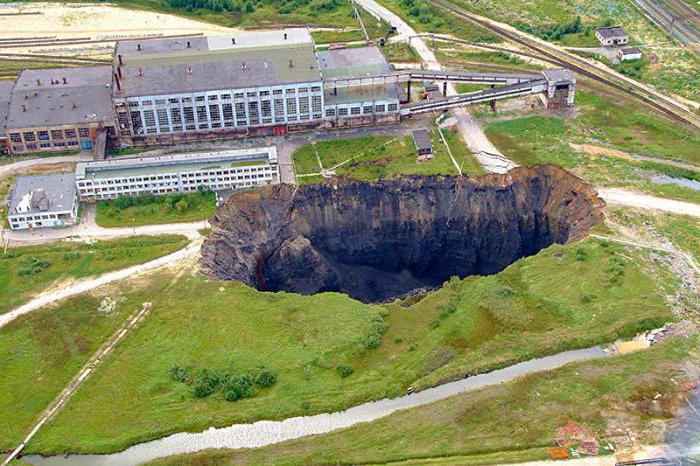 провал земли березники завод