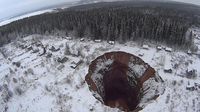 карстовый провал в березниках