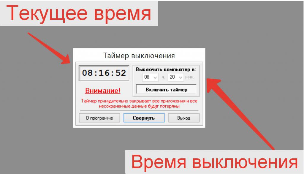 Программа для выключения компьютера OFFTimer