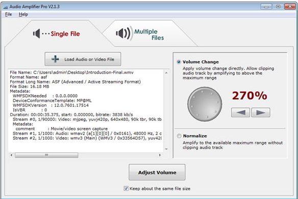 Программа Audio Amplifier