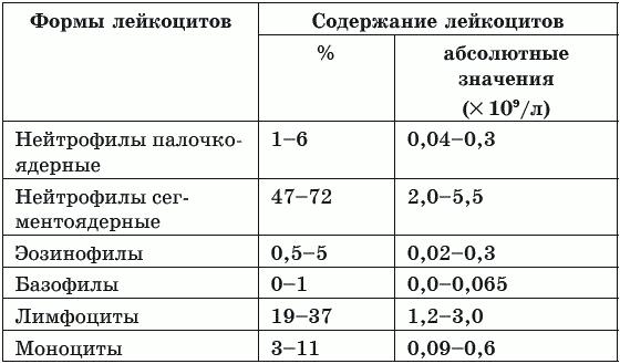 лейкоциты норма