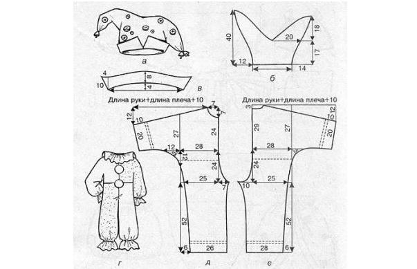 выкройка комбинезона для костюма