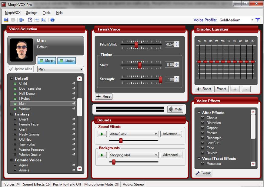 Программа MorphVOX Pro