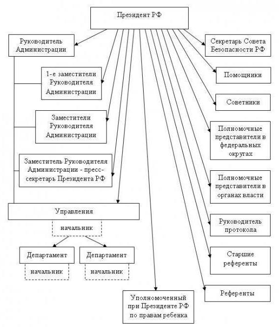 администрация президента рф структура полномочия