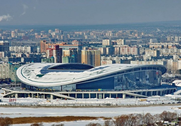 Стадион в зимний период