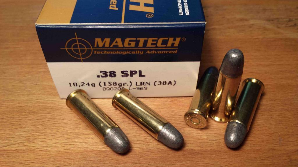 Современные патроны 38 Special 158 Grain Lead Round Nose 38A (50)